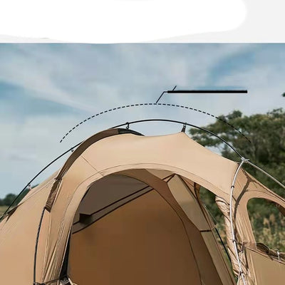 Tienda de Campaña Portátil 2 en 1 con Sala y Dormitorio para Camping - Image 4