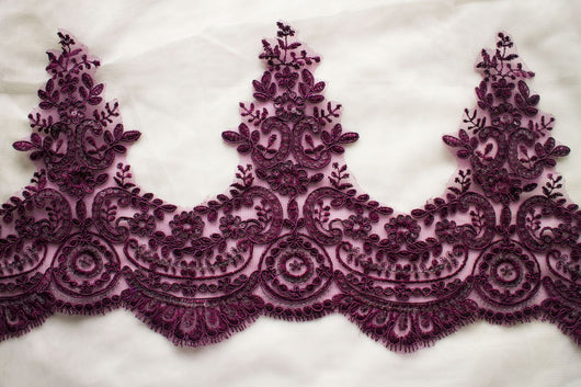 Accesorios de Encaje Secuencia Bordado para Boda con Efecto Pestañas - Image 34