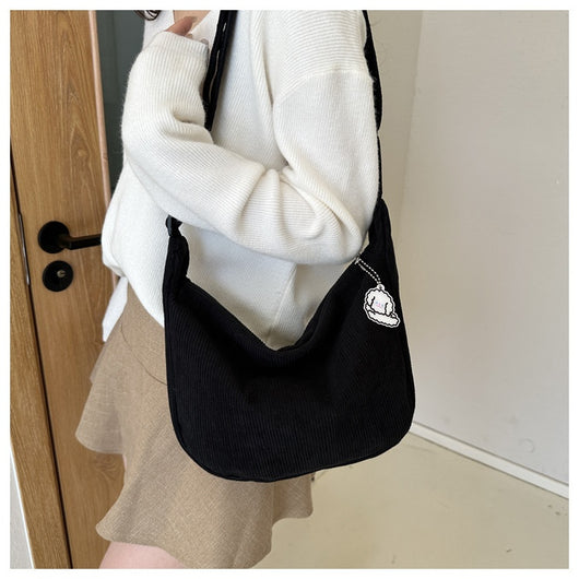 Bolsa Bandolera Artística Pana Un Hombro - Diseño Versátil para Estudiantes - Image 24