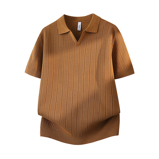 Camisa Casual Slim Fit Cuello Solapa Manga Corta Hombre - Image 9