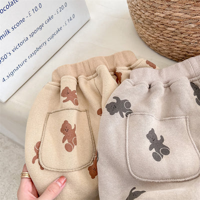 Pantalones Térmicos Deportivos con Estampado Oso para Niños y Niñas - Image 20