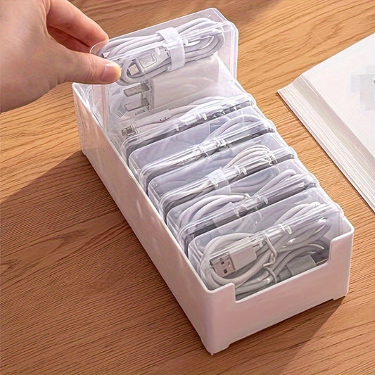 Organizador de Cables con 12 Compartimentos
