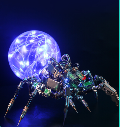 Ornamento Araña Cyberpunk de Metal Artesanal - Decoración Futurista - Image 10