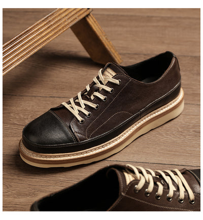Zapatos Casuales de Cuero Genuino con Plataforma - Estilo Vintage Artesanal - Image 25