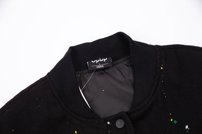 Chaqueta de Béisbol Hombre con Mangas Estampadas Efecto Tinta - Image 15