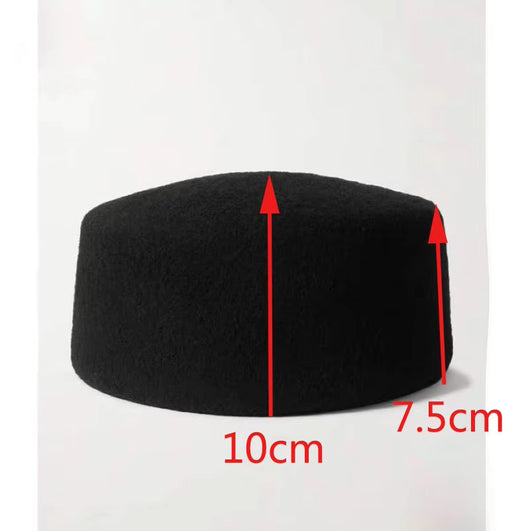 Boina Francesa Elegante de Fieltro Oscuro para Mujer - Image 12