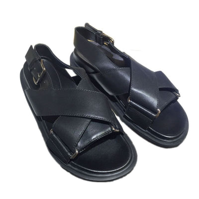 Sandalias Romanas de Cuero con Plataforma Elevada - Image 8