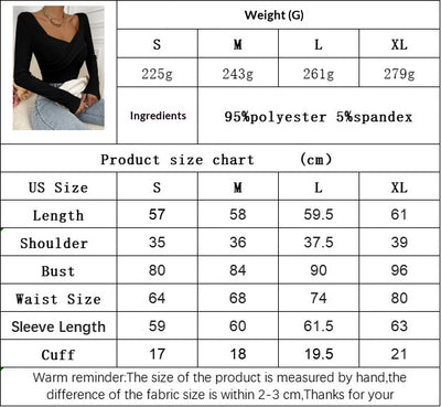 Blusa Tejida Cuello V Ajustada Manga Larga para Mujer - Image 6