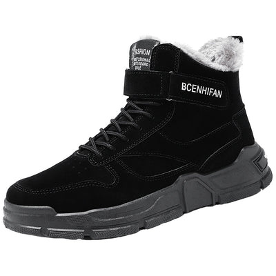 Zapatillas Altas de Algodón para Hombre - Estilo Urbano Trendy - Image 5