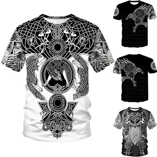 Playera Harajuku Estilo Retro con Impresión Digital 3D Unisex