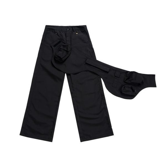 Pantalón Overol Ancho Deslavado con Bolsa Cintura Desmontable 2 en 1 - Image 14