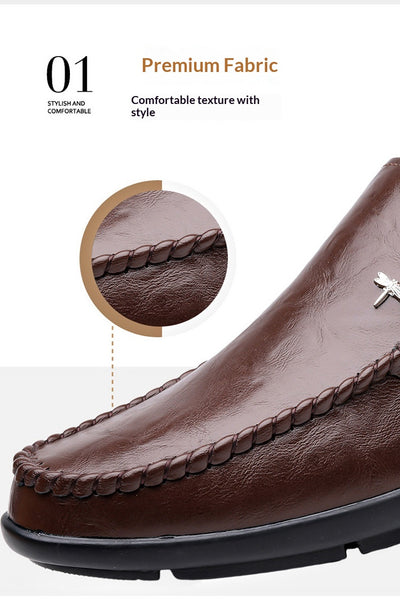 Zapatos Casuales de Cuero Transpirable para Hombre con Suela Suave - Image 18