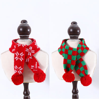Bufanda y Gorro Navideño para Mascotas - Lana Tejida con Diseño Copo de Nieve y Papá Noel - Image 14