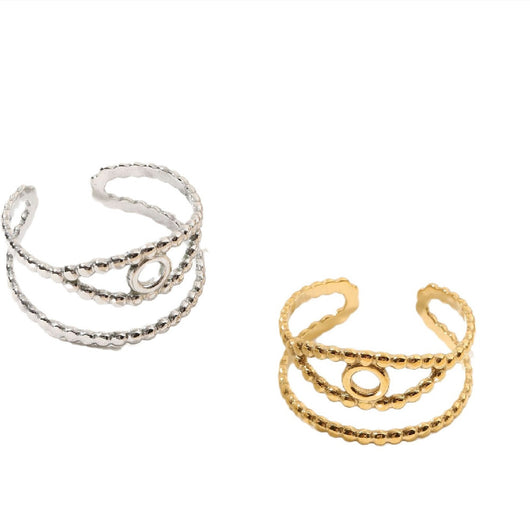 Anillo Retro Francés de Acero Inoxidable para Mujer - Image 8