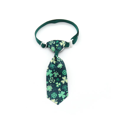 Corbata para Mascotas con Moño de Trébol de Cuatro Hojas - Día de San Patricio - Image 19