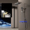 Conjunto de Ducha Termostático con Pantalla Digital Dual y Luz Ambiental