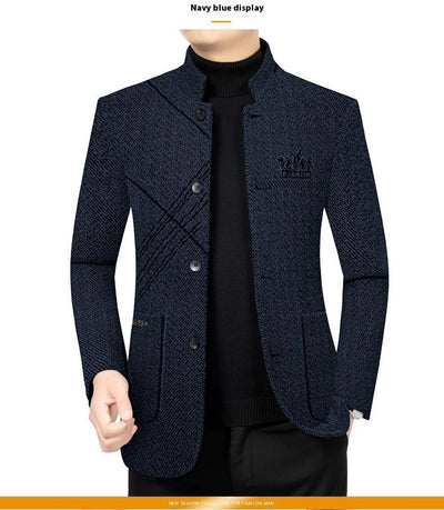 Abrigo Ejecutivo Casual para Hombre - Chaqueta Stand Collar Elegante - Image 19