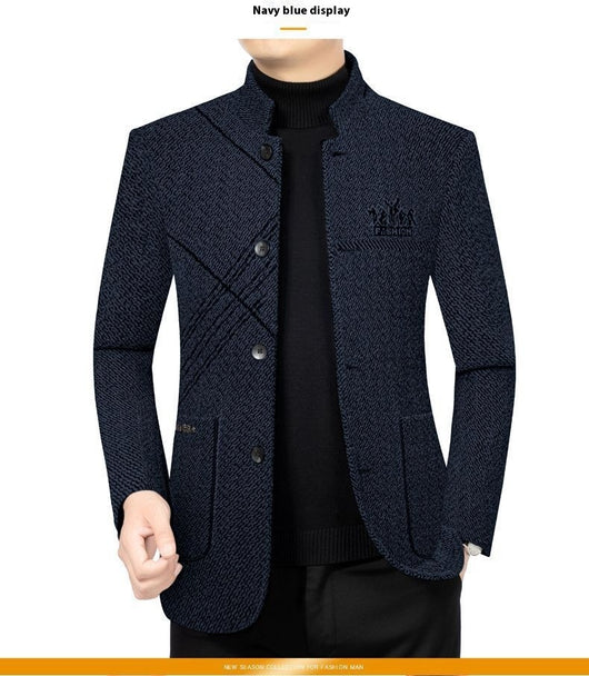 Abrigo Ejecutivo Casual para Hombre - Chaqueta Stand Collar Elegante - Image 19