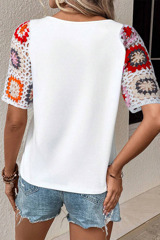 Blusa Tejida Casual Versátil de Manga Corta - Image 19