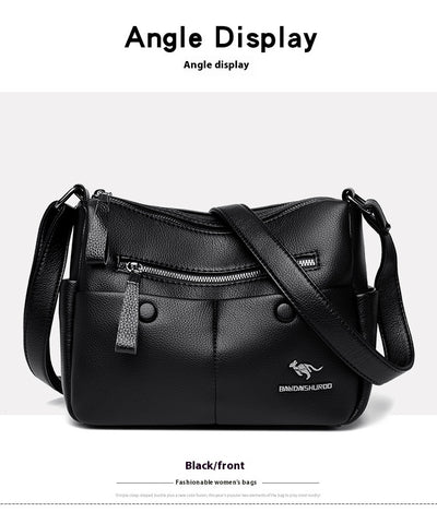 Bolso de Cuero Suave para Mamá - Diseño Minimalista y Versátil - Image 17