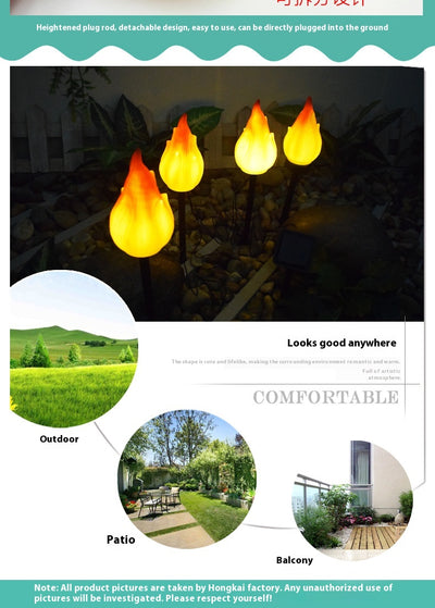 Lámpara Solar con Efecto Fuego para Jardín y Patio - Image 18