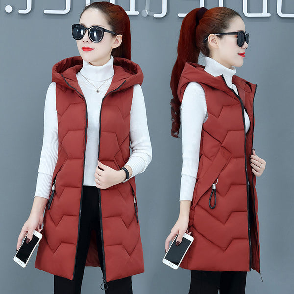 Chaleco Acolchado de Algodón para Mujer Talla Grande