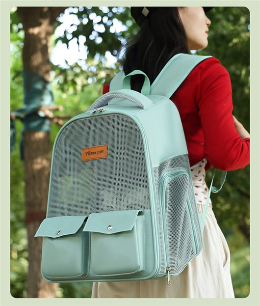 Mochila Transportadora Respirable para Mascotas - Gran Capacidad y Plegable - Image 33
