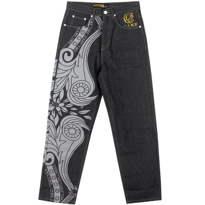 Jeans Hip Hop con Bordados Creativos para Hombre - Image 28