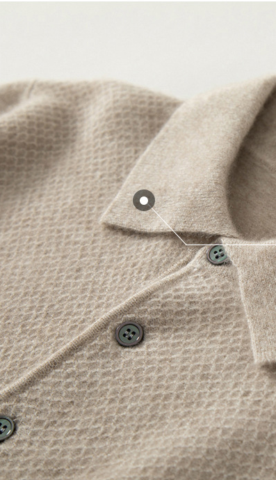 Suéter Polo de Cashmere para Hombre - Tejido Premium - Image 18