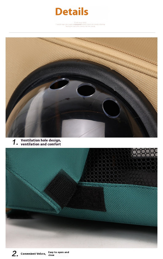 Mochila Transportadora Espacial para Gatos - Gran Capacidad Portátil - Image 23