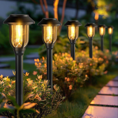 Luz LED Solar para Jardín con Diseño de Franjas - Image 9