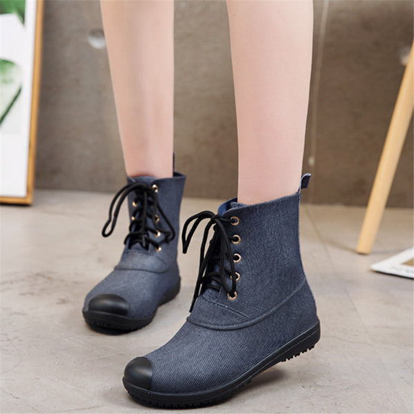 Botas Martin Impermeables Antideslizantes para Mujer - Ligeras y Duraderas