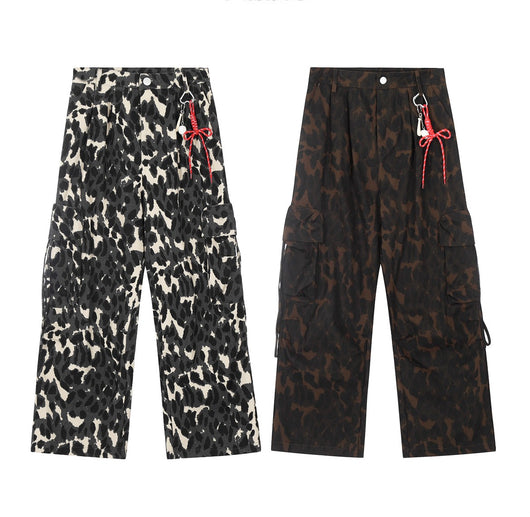 Pantalones Casuales Estampado Leopardo Multicolor para Mujer - Image 8
