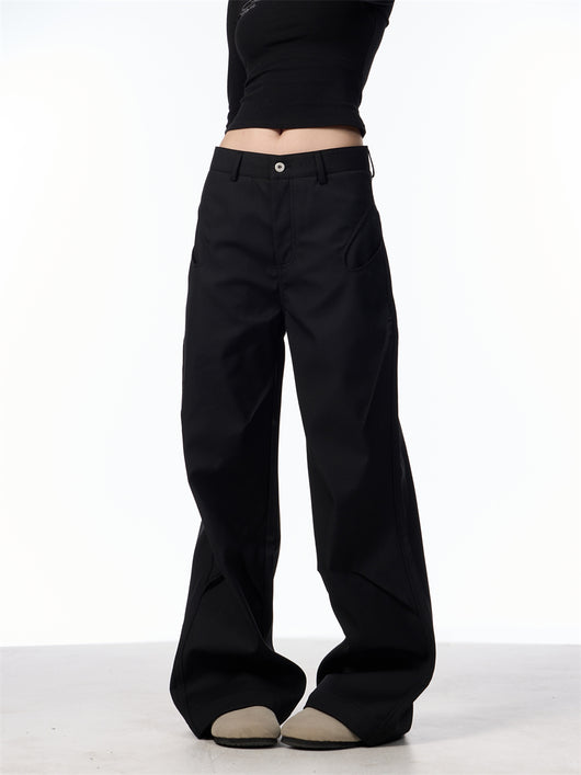 Pantalones Casuales Plisados Retro Americano para Mujer - Image 19