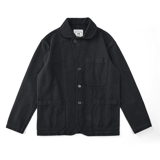 Saco Retro de Algodón con Bordados y Lavado Vintage