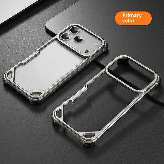 Funda Protectora iPhone 15 con Marco de Hebilla Caballito de Mar y Lente de Metal - Image 9