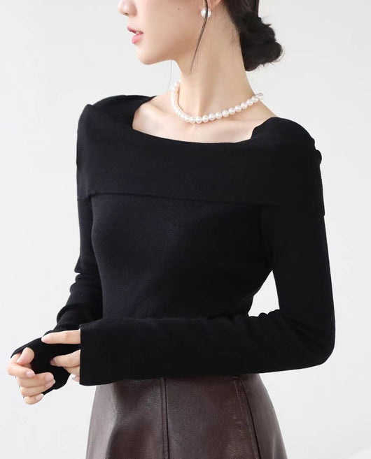 Suéter Cuello Solapa Elegante para Mujer - Colección Otoño Invierno - Image 8