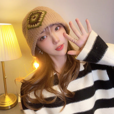Gorro Tejido Retro para Mujer Otoño e Invierno - Image 13