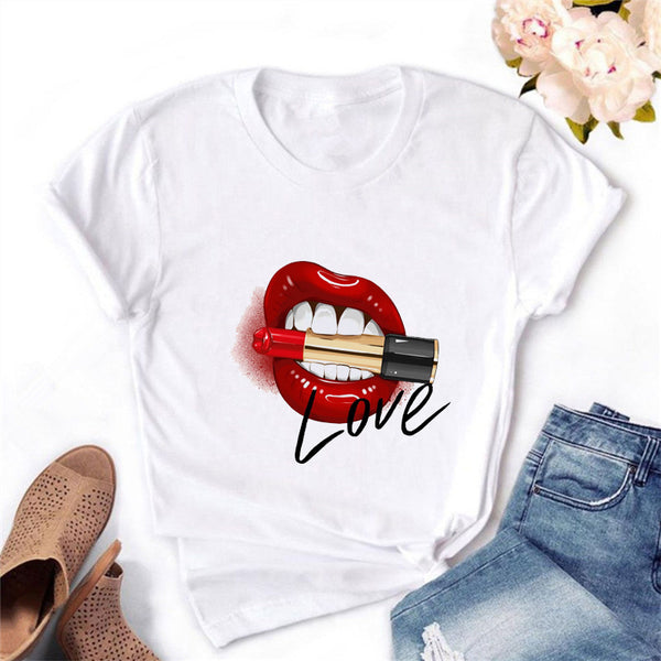 Playera Casual de Cuello Redondo Manga Corta