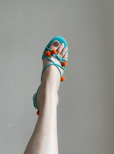 Sandalias de Tacón Alto Elegantes en Cuero Genuino Francés con Tiras Finas - Image 7