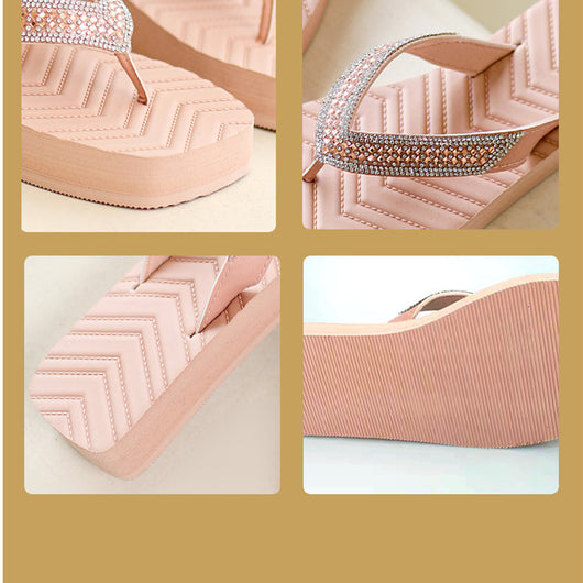Sandalias Planas con Strass y Suela Gruesa Confort Total - Image 11