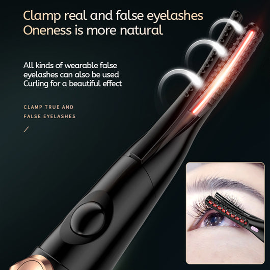 Rizador de Pestañas Eléctrico Calefactable Doble Cara para Maquillaje Profesional - Image 13