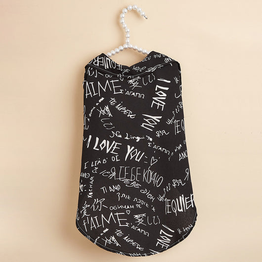 Playera con Estampado de Letras para Perros Pequeños - Image 10