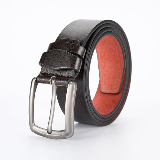 Cinturón Casual de Cuero Sintético para Hombre con Hebilla de Pasador - Image 9