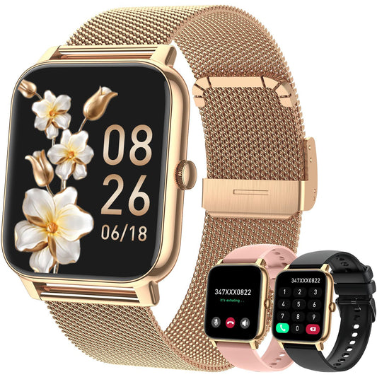 Reloj Inteligente P90 con Pantalla Cuadrada 185, Llamadas Bluetooth y Monitoreo de Salud - Image 2