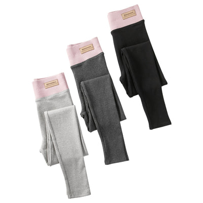 Leggings Cintura Alta Gris de Piel de Cordero Extra Gruesa - Image 19