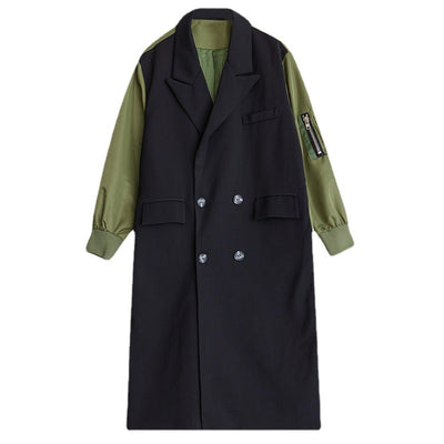 Abrigo Cardigan Doble Capa con Cuello Combinado - Estilo Casual Elegante - Image 5