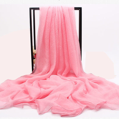 Pañuelo de Seda Simulada para el Sol - Chal Protector UV para Mujer - Image 3