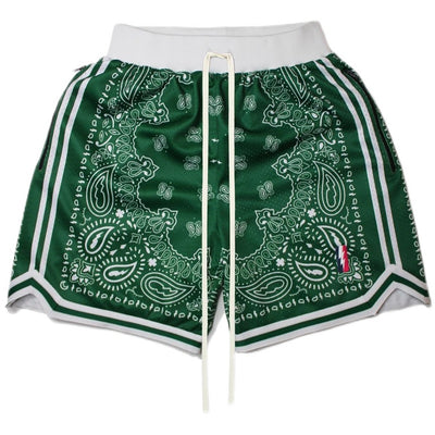 Pantalones Cortos de Baloncesto Retro para Entrenamiento - Shorts Deportivos Holgados Hasta la Rodilla - Image 6