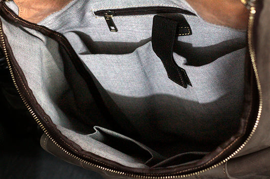 Mochila de Cuero Crazy Horse Estilo Retro para Hombre - Image 19